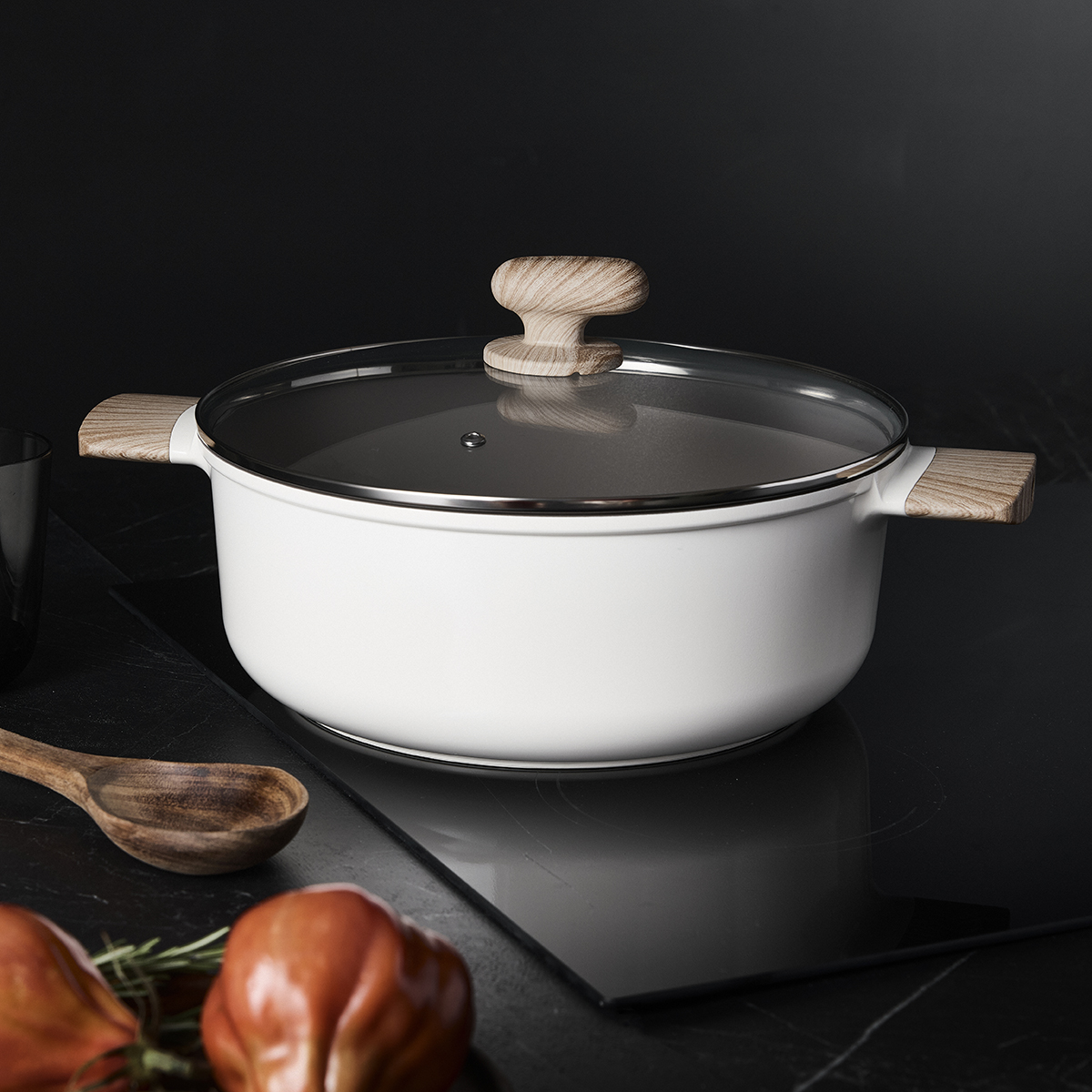 ISENVI Alice keramische kookpan 28 CM - Beige