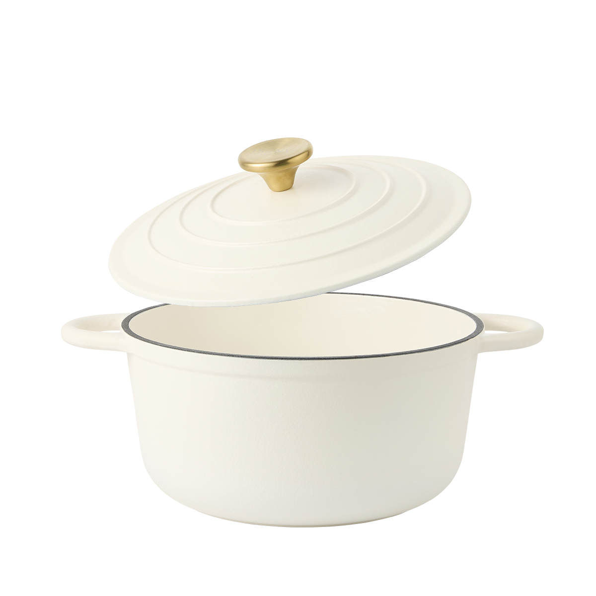 ISENVI Byron gietijzeren braadpan 24 CM - Met deksel, pannenlap en ovenwant