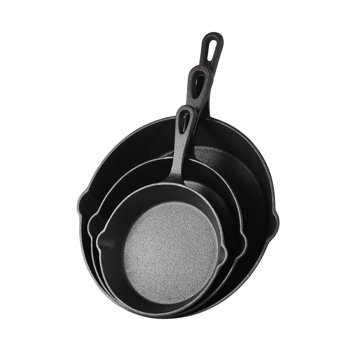 ISENVI Byron gietijzeren skillets - 3 stuks afbeelding