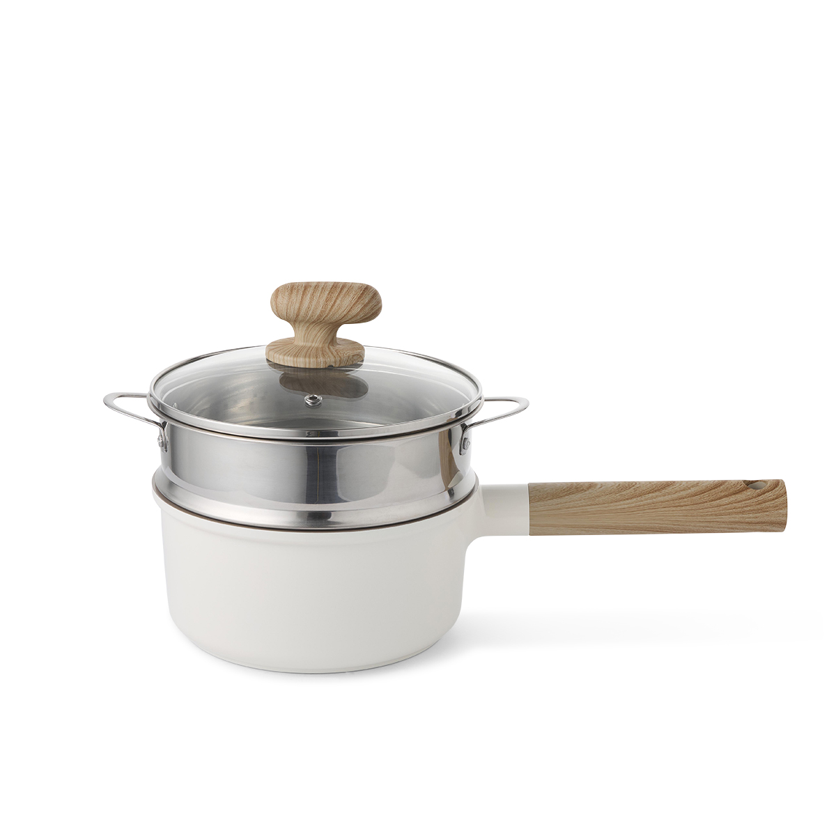 ISENVI Alice 16 delige pannenset met stoominzet - Beige