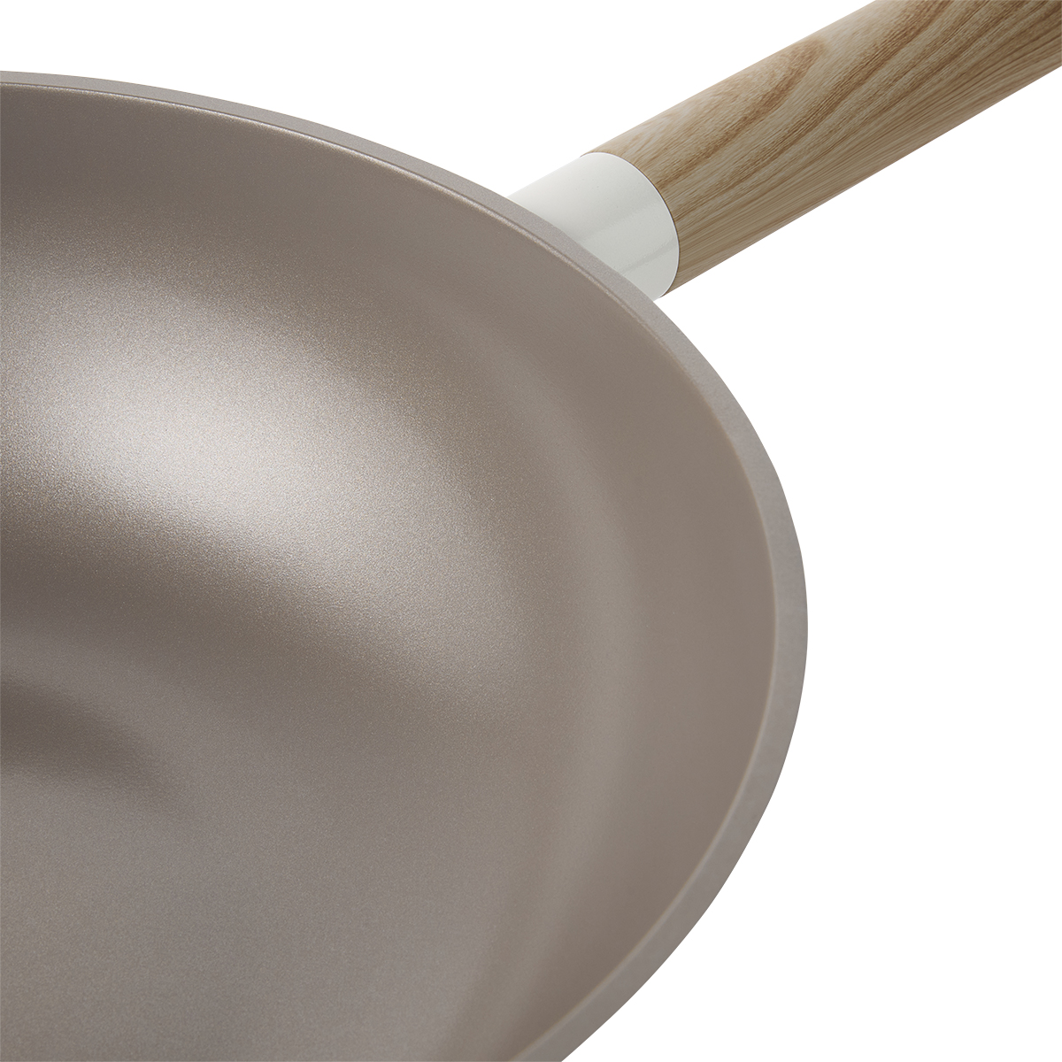 ISENVI Alice keramische wokpan met deksel 30 CM - Beige