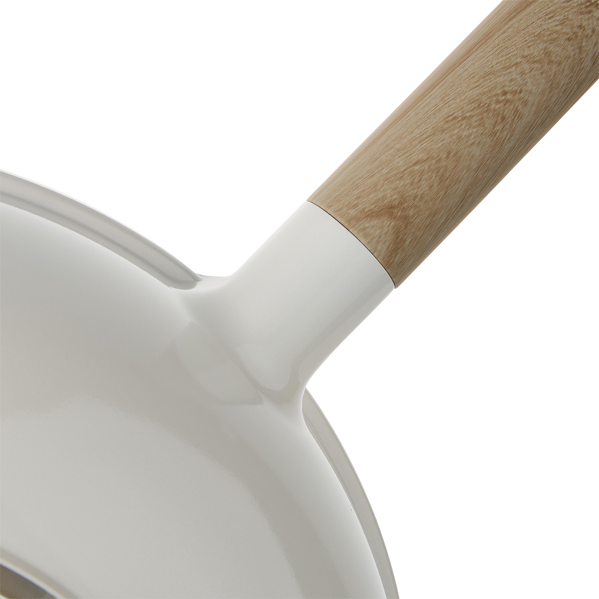 ISENVI Alice keramische wokpan met deksel 30 CM - Beige
