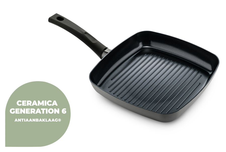 ISENVI Avon keramische grillpan 26 CM - Ergo greep