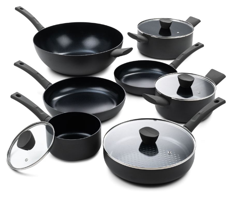 ISENVI Avon Chef Deluxe Pannenset 18 delig - Ergo grepen