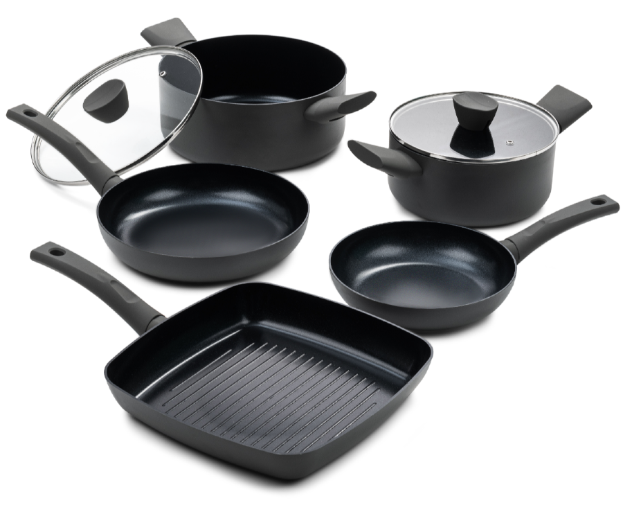 ISENVI Avon Super Combi Grill - Pannenset 7 delig - Ergo grepen