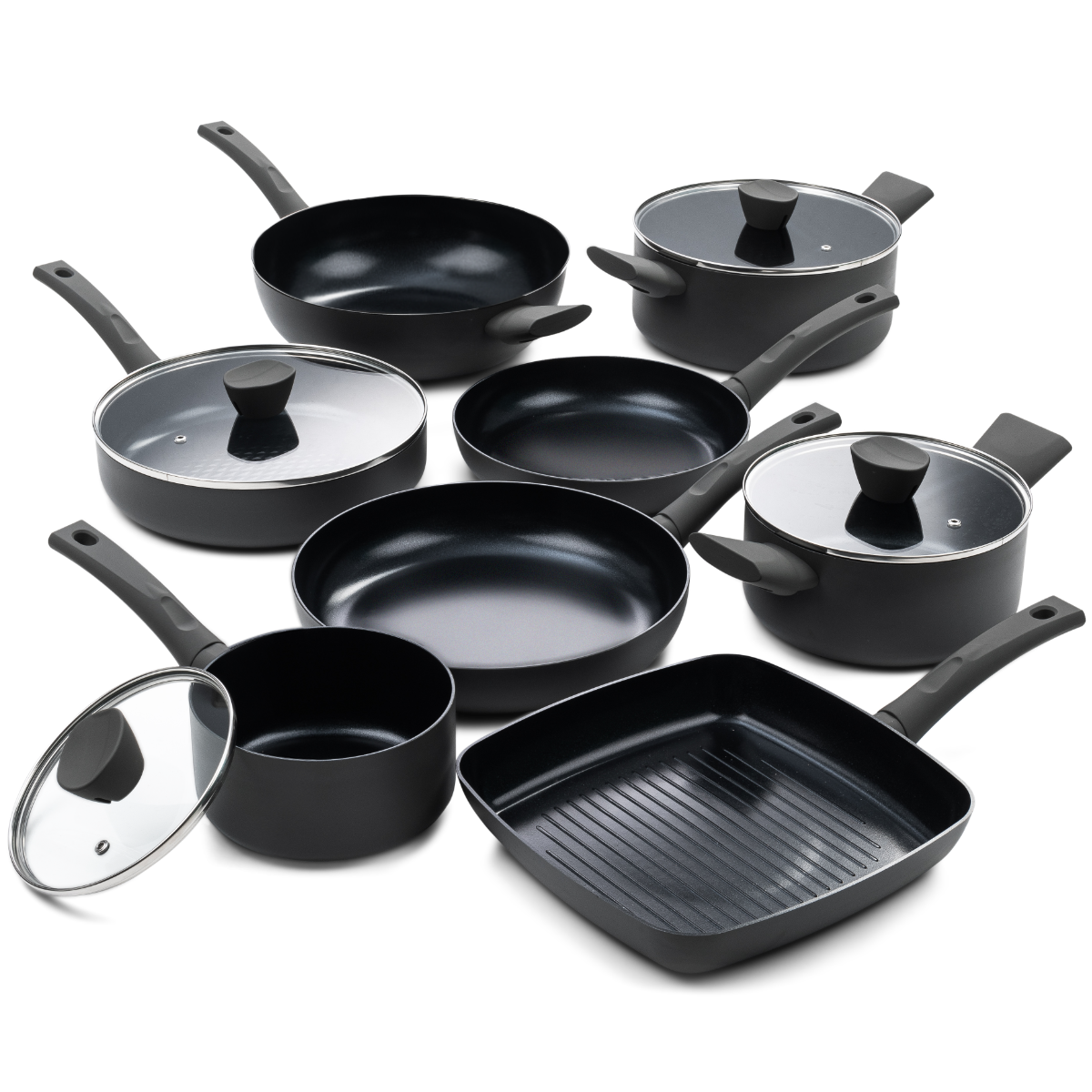 ISENVI Avon Chef Totaal Pannenset 19 delig - Ergo grepen