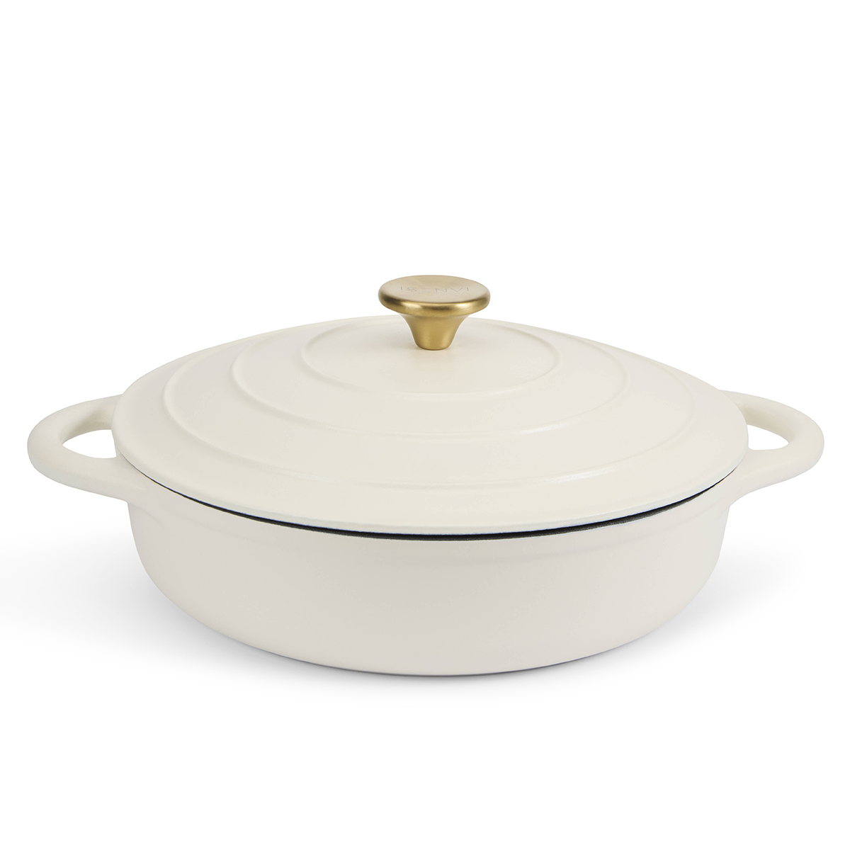 ISENVI Byron gietijzeren hapjespan 28 CM met deksel, ovenwant en pannenlap