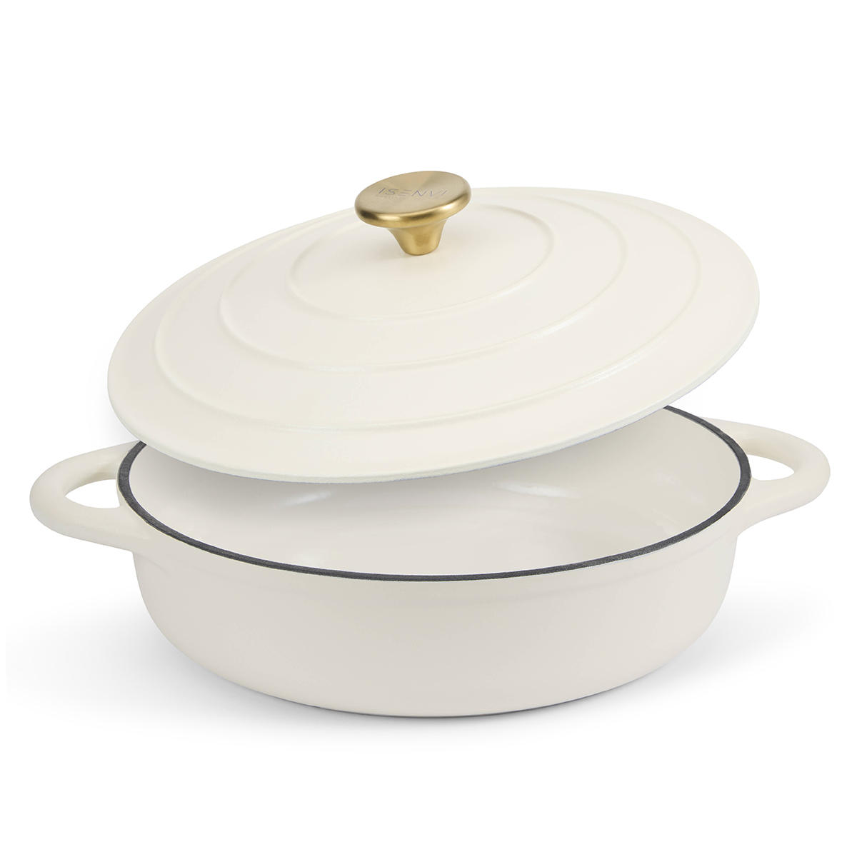 ISENVI Byron gietijzeren hapjespan 28 CM -met deksel