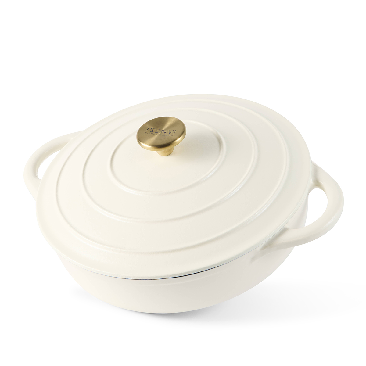 ISENVI Byron gietijzeren hapjespan 28 CM -met deksel