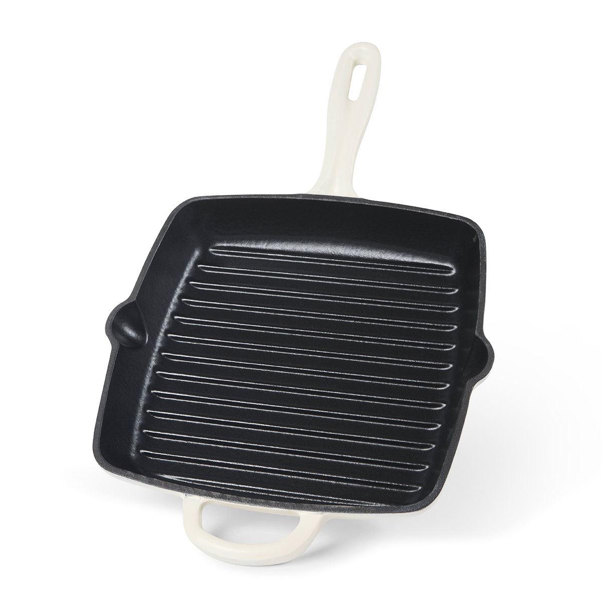 ISENVI Byron gietijzeren grillpan vierkant 28 cm met ovenwant en pannenlap