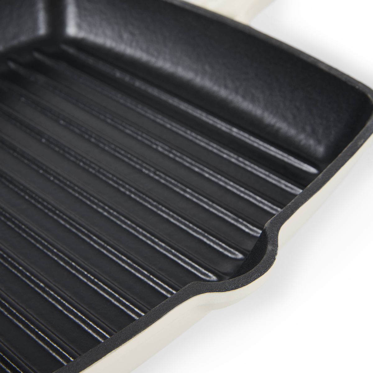 ISENVI Byron gietijzeren grillpan vierkant 28 cm met ovenwant en pannenlap