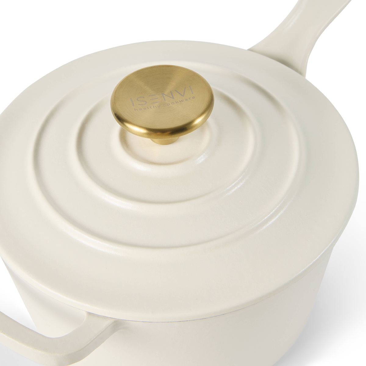 ISENVI Byron gietijzeren sauspan 19 CM - met deksel, ovenwant en pannenlap