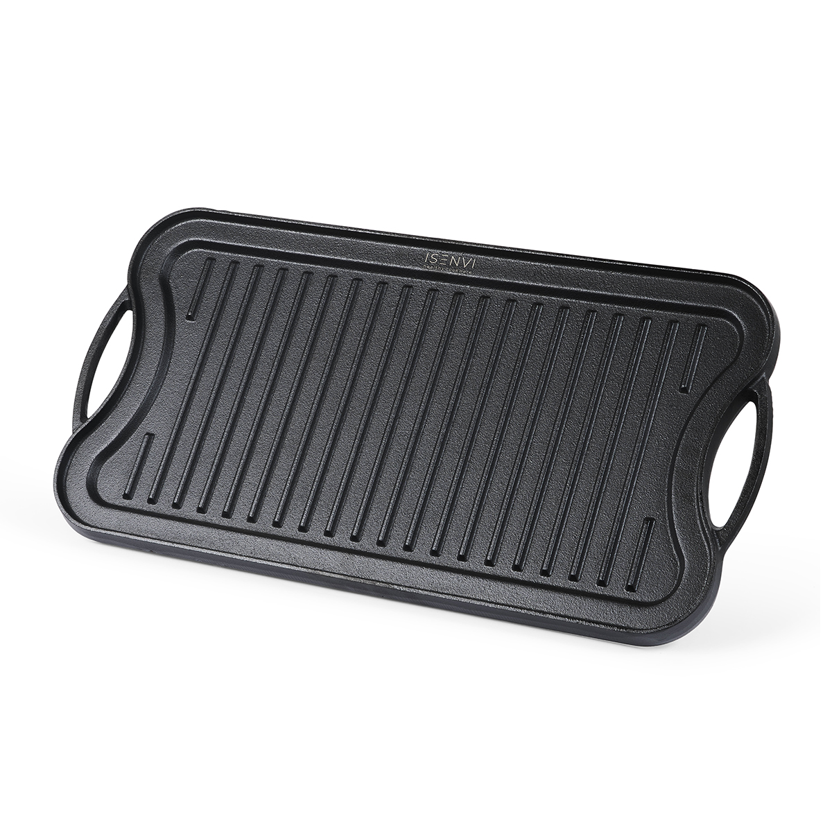 ISENVI Byron gietijzeren grillplaat met ovenwant en pannenlap