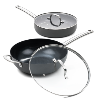 Murray Combideal - Hapjespan en wokpan - RVS grepen