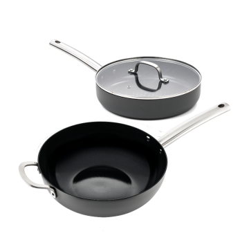 Murray Combideal - Hapjespan en wokpan - RVS grepen