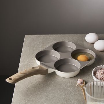 Alice keramische 4‑in‑1‑Eierpfanne – Beige