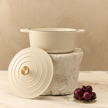 Byron gietijzeren braadpan 28 CM - Met deksel