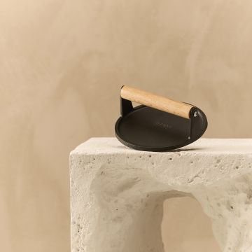 Byron gietijzeren hamburgerpers - 18 CM