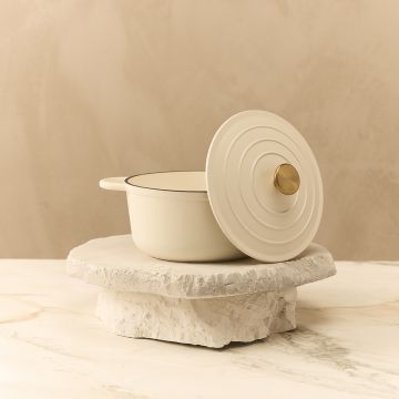 Byron gietijzeren braadpan 24 CM - Met deksel