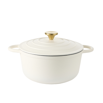 Byron gietijzeren braadpan 24 CM - Met deksel