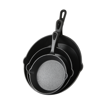 Byron gietijzeren skillets - 3 stuks