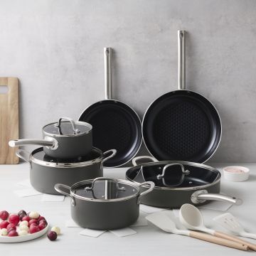 Murray Chef Maison Pfannenset 15-teilig - Edelstahlgriffe