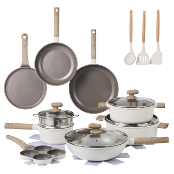 Alice 20‑teiliges Topfset – Beige