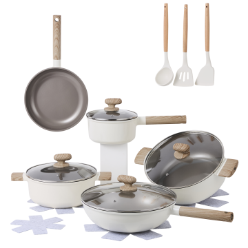 Alice 14‑teiliges Topfset – Beige