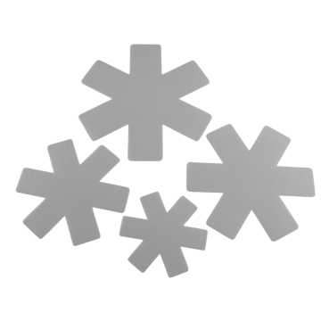 Hunter pannenbeschermers - set 4 stuks - grijs