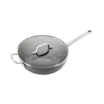 Murray Keramik-Wokpfanne mit Deckel 28 CM - Griff aus Edelstahl