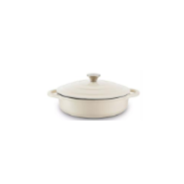 Byron gietijzeren hapjespan 28 CM -met deksel