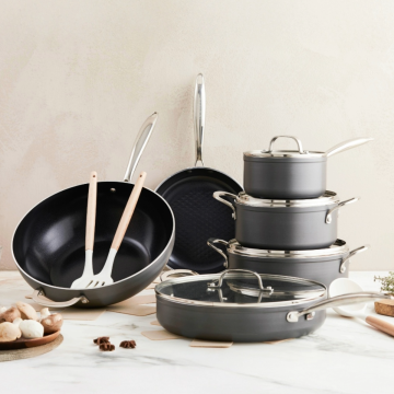 Victoria Forged Chef Deluxe Pannenset 18 delig - RVS grepen