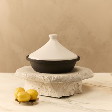 Byron gusseiserne Tajine 30 cm mit Keramikdeckel