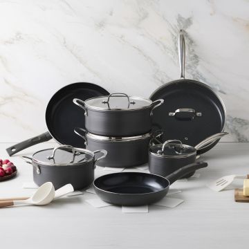Victoria Forged Chef du Jour - Komplett mit Avon - Pfannenset 19-teilig - Edelstahl & Ergo-Griffe
