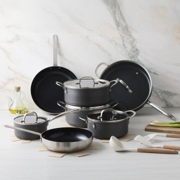 Victoria Forged Chef du Jour - Soenil Special Edition - Pfannenset 19-teilig - Edelstahlgriffe