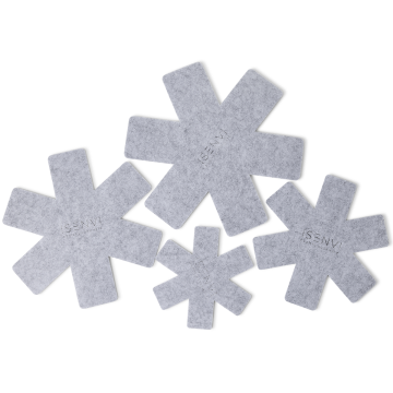 Hunter pannenbeschermers - set 4 stuks - grijs