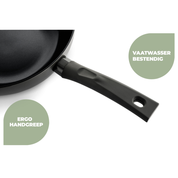 SENSARTE Crêpepan Inductie 26 cm, Pannenkoekenpan met Zwitserse Granieten Antiaanbaklaag, Ergonomisch Bakelieten Handvat, Vrij van Opzettelijk Toegevoegd PFOA-Vrij