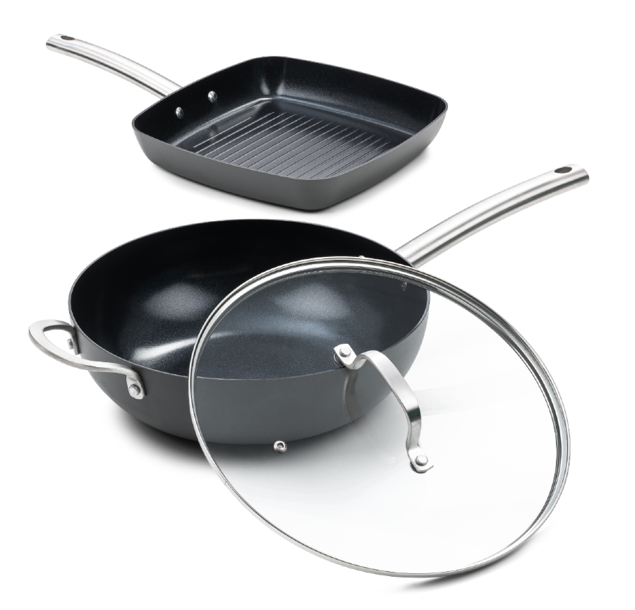 ISENVI Murray Combideal - Grillpan en wokpan - RVS - Retour