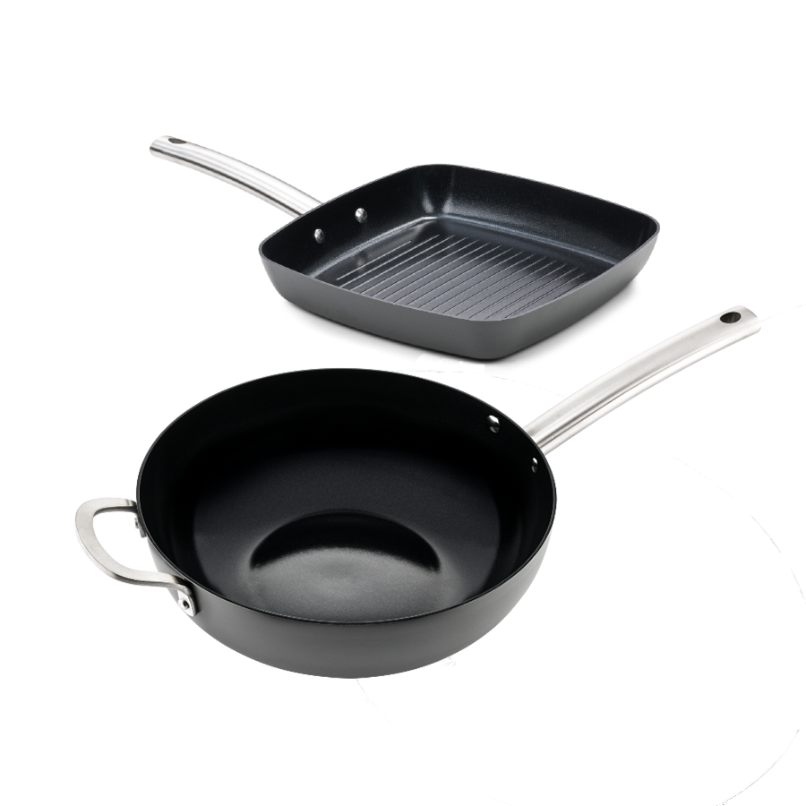 Image of ISENVI Murray Combideal - Grillpan en wokpan - RVS
