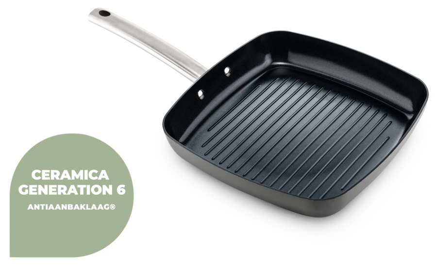 ISENVI Murray Combideal - Grillpan en wokpan - RVS