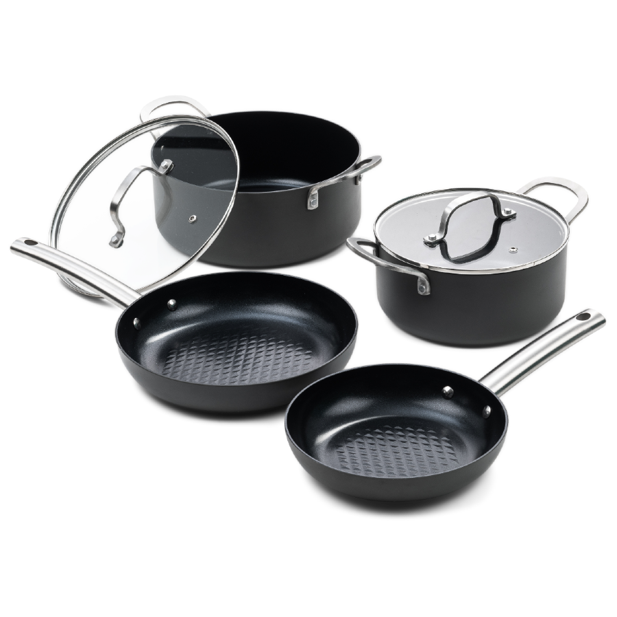 ISENVI Murray Super Combi - Pannenset 12 delig - RVS grepen