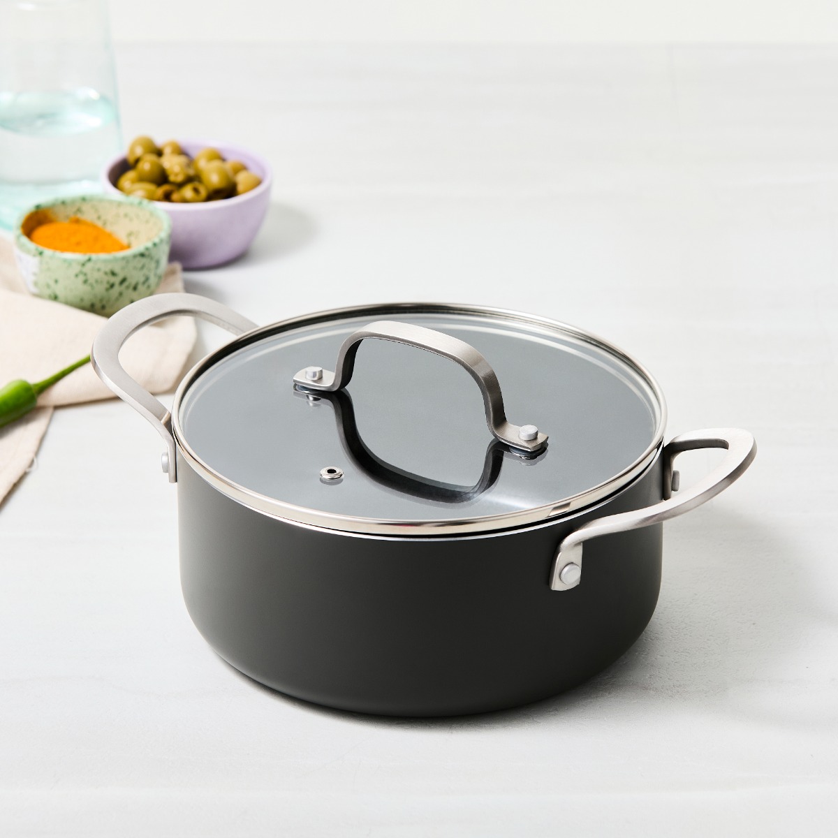 ISENVI Murray keramische kookpan 20 CM - RVS greep afbeelding
