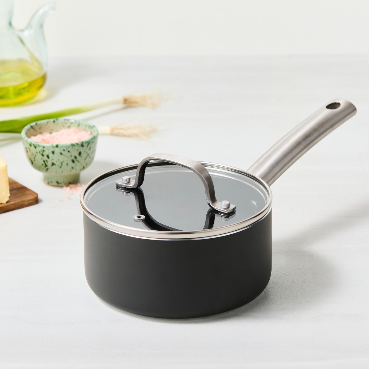 ISENVI Murray keramische sauspan 16 CM - RVS greep afbeelding