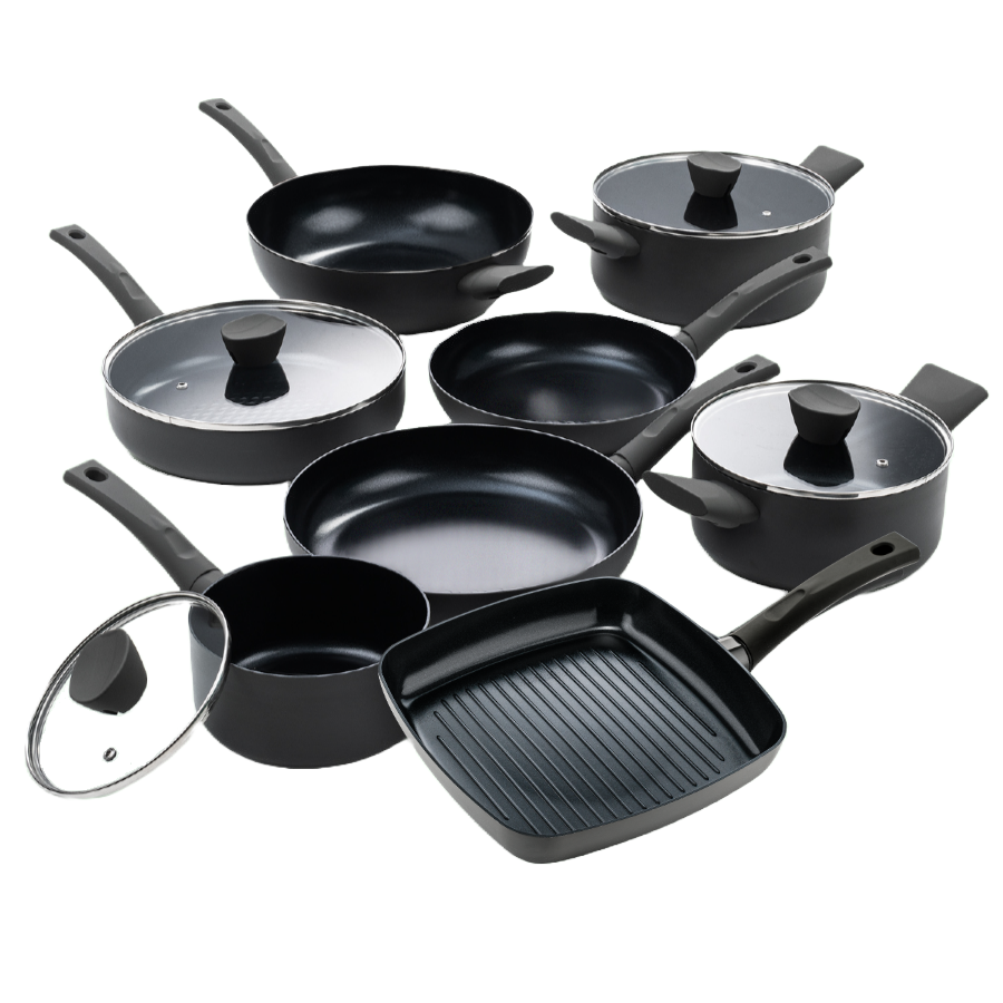 ISENVI Avon Chef Culinair set - Pannenset 19 delig - Ergo grepen