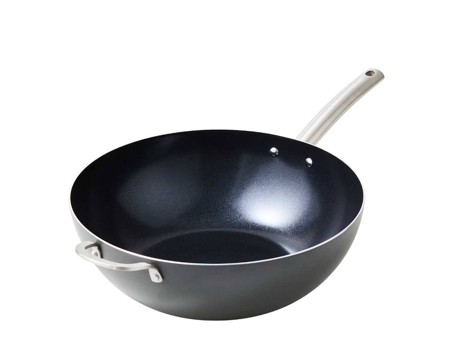 ISENVI Murray keramische wokpan 36 CM - RVS greep