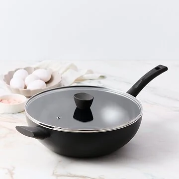 Avon keramische wok met deksel 32 CM - Ergo greep