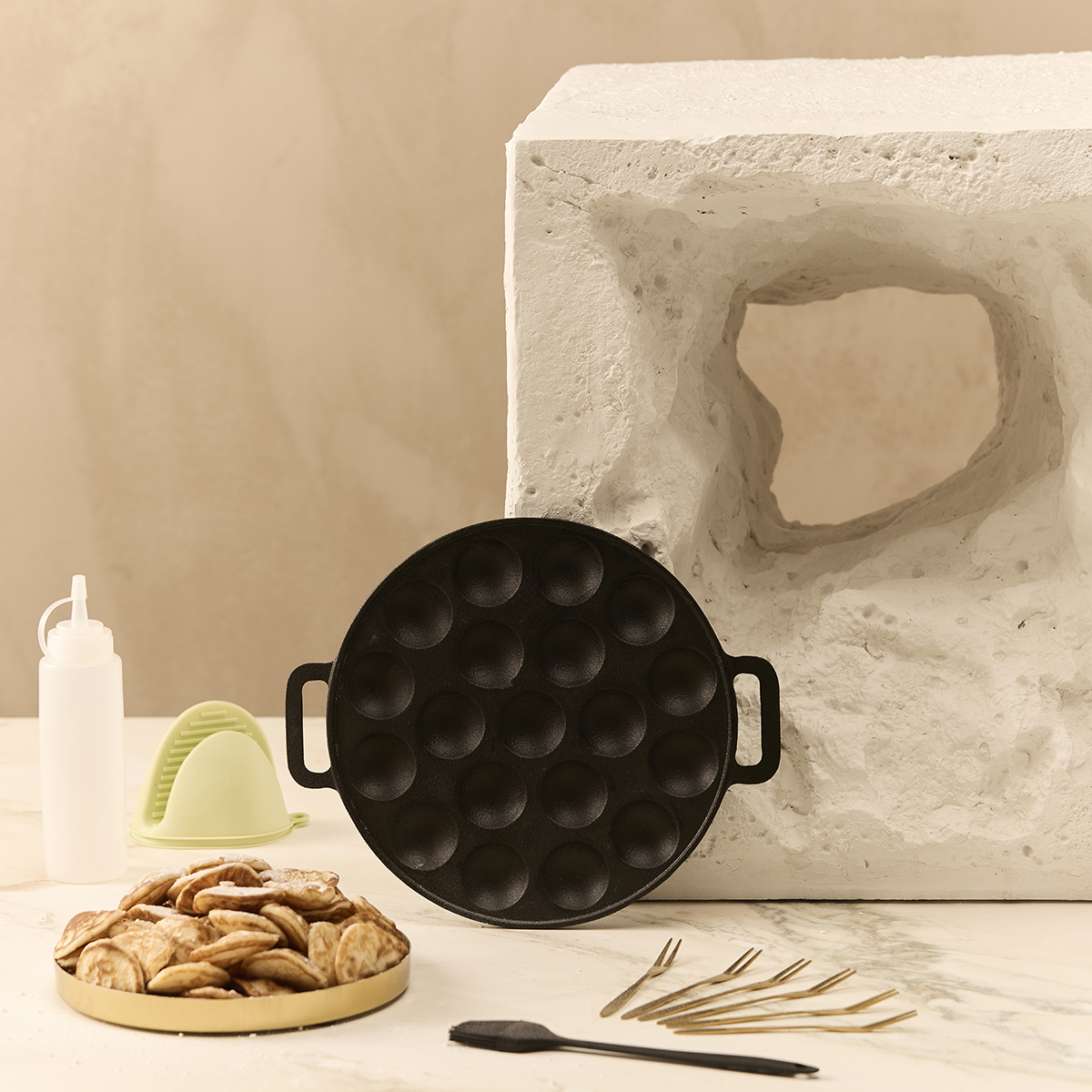 Byron Gietijzeren Poffertjespan